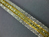 ESTATE WIDE 8.3CT WHITE & FANCY YELLOW DIAMOND 18K TWO TONE GOLD TENNIS BRACELET