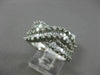 ESTATE 1.99CT BAGUETTE DIAMOND 18KT WHITE GOLD 3D CRISS CROSS INFINITY LOVE RING