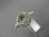 ESTATE .78CT DIAMOND ROUND 14KT WHITE GOLD 3D HALO SEMI MOUNT ENGAGMENT RING