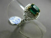 ESTATE 2.67CT DIAMOND & AAA EMERALD 14KT WHITE & YELLOW GOLD 3D ENGAGEMENT RING