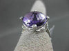 ESTATE 10.25CTW DIAMOND & AAA EXTRA FACET AMETHYST 14KT WHITE 3D ENGAGEMENT RING
