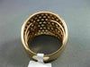 ESTATE LARGE 3.18CT DIAMOND 18KT ROSE GOLD PAVE CLASSIC WEDDING ANNIVERSARY RING
