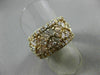 ANTIQUE WIDE 1.20CT DIAMOND 14KT YELLOW GOLD 3D X LOVE ANNIVERSARY RING #20381
