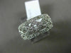 ESTATE WIDE .40CT DIAMOND 14K WHITE GOLD X INFINITY MULTI ROW ANNIVERSARY RING