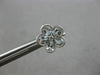 1.81CT DIAMOND & AAA AQUAMARINE 14KT WHITE GOLD PEAR SHAPE & ROUND STUD EARRINGS