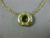 ESTATE .15CT DIAMOND 14KT YELLOW GOLD 3D ETOILE CIRCLE OF LIFE PENDANT #21994