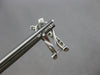 ESTATE .38CT DIAMOND 14KT WHITE GOLD 3D CRISS CROSS X CLIP ON HANGING EARRINGS