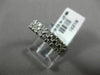 ESTATE WIDE .74CT DIAMOND 14K WHITE GOLD 2 ROW 16 STONE WEDDING ANNIVERSARY RING