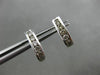 ESTATE .20CT DIAMOND 14KT WHITE GOLD 3D 5 STONE CLASSIC UMBRELLA STUD EARRINGS