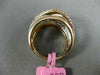 WIDE 1.54CT WHITE & PINK DIAMOND 18K WHITE & ROSE GOLD CRISS CROSS INFINITY RING