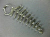 ESTATE LARGE 1.34CT DIAMOND 18KT WHITE GOLD MULTI LEAF JOURNEY HANGING EARRINGS