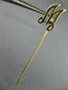ESTATE 14KT YELLOW GOLD 3D HANDCRAFTED "M" INITIAL CLASSIC LAPEL PIN #26158