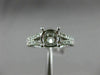 ESTATE .68CT DIAMOND 14KT WHITE GOLD 3D ROUND SEMI MOUNT ENGAGEMENT RING #2004