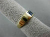 ESTATE .79CT AAA PRINCESS CUT SAPPHIRE 14KT YELLOW GOLD DOUBLE ROW RING #19340