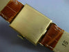 ANTIQUE NORMAN AAA GARNET 14KT YELLOW GOLD CLASSIC SQUARE ETCHING WATCH #2417
