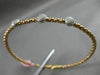 ESTATE .35CT DIAMOND 14KT WHITE & ROSE GOLD PAST PRESENT FUTURE BANGLE BRACELET