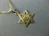ESTATE 14KT YELLOW GOLD 3D HANDCRAFTED CLASSIC STAR OF DAVID ZION PENDANT #26160