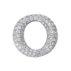 1.36CT DIAMOND 14KT WHITE GOLD 3D PAVE MULTI ROW CIRCLE OF LIFE FLOATING PENDANT