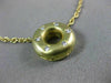 ESTATE .15CT DIAMOND 14KT YELLOW GOLD 3D ETOILE CIRCLE OF LIFE PENDANT #21994