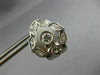ANTIQUE .24CT DIAMOND 18KT WHITE GOLD CLASSIC FILIGREE CLIP ON EARRINGS #20450