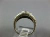 ANTIQUE WIDE .64CT OLD MINE DIAMOND PLATINUM 3 STONE ART DECO ENGAGEMENT RING