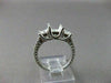 ESTATE 1.08CT DIAMOND 14KT W SEMI MOUNT FILIGTEE 3 STONE ENGAGEMENT RING #1399