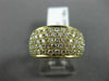 ESTATE WIDE 1.44CT DIAMOND 18K YELLOW GOLD CLASSIC PAVE WEDDING ANNIVERSARY RING