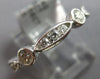 1.06CT DIAMOND 18KT WHITE GOLD ROUND FILIGREE ETERNITY WEDDING ANNIVERSARY RING