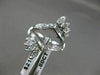 ESTATE .60CT DIAMOND 14K WHITE GOLD 3D FILIGREE "V" SHAPE ENGAGEMENT RING #21168