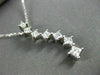 ESTATE .47CT DIAMOND 14KT WHITE GOLD PRINCESS JOURNEY FLOATING PENDANT #17635