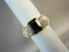 ANTIQUE WIDE 2.14CTW AMETHYST DIAMOND 14KT WHITE & YELLOW GOLD COCKTAIL RING