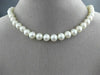 ESTATE 925 SILVER AAA SOUTH SEA PEARL 3D SINGLE STRAND FLOWER NECKLACE #25828