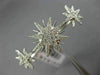 ESTATE EXTRA LARGE .45CT DIAMOND 18K WHITE GOLD 3D DOUBLE FINGER SNOWFLAKE RING