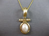 ESTATE LARGE AAA MOTHER OF PEARL 14KT YELLOW GOLD OVAL ENHANCER FLOATING PENDANT