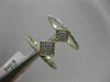 ESTATE WIDE .32CT DIAMOND 14K ROSE GOLD 3D DOUBLE ROW GRADUATING SQUARE FUN RING