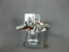 ESTATE .65CT DIAMOND 14KT WHITE & ROSE GOLD 3D TWO STONE SIDE BY SIDE LOVE RING