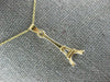 ESTATE 14KT YELLOW GOLD CLASSIC HANDCRAFTED EIFFEL TOWER CHARM PENDANT #MILANO45