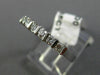 ESTATE .35CT DIAMOND 14KT WHITE GOLD CLASSIC SEVEN STONE LOVE WEDDING RING #1172