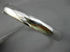 ESTATE WIDE 14KT WHITE GOLD 3D CLASSIC HANDCRAFTED 8MM BANGLE BRACELET #26198