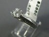 ANTIQUE .52CT OLD MINE DIAMOND 18KT WHITE GOLD 3D FILIGREE ENGAGEMENT RING #9318
