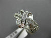 ESTATE 1.26CT DIAMOND 18K WHITE GOLD 3D MULTI ROW CRISS CROSS LOVE INFINITY RING
