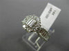 EFFY 2.0CT ROUND BAGUETTE DIAMOND 14K WHITE GOLD 3D FLOWER LOVE FRIENDSHIP RING