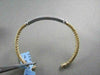 ESTATE FILIGREE 1.0CT MESH DIAMOND 14KT WHITE & YELLOW GOLD BANGLE BRACELET