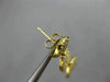 ESTATE LARGE 1.50CT DIAMOND 14KT YELLOW GOLD 3D CLUSTER JOURNEY HANGING EARRINGS