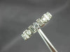 ESTATE .80CT DIAMOND 14KT WHITE GOLD 3D 11 STONE WEDDING ANNIVERSARY RING #10907
