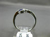 ESTATE WIDE .71CT DIAMOND & AAA OVAL AMETHYST 14KT WHITE GOLD 3D SNAKE LOVE RING