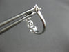1.02CT DIAMOND 18KT WHITE GOLD 3D 3 STONE PAST PRESENT FUTURE LEVERBACK EARRINGS