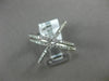 ESTATE LARGE .77CT DIAMOND 14K WHITE GOLD 3D MULTI ROW CRISS CROSS INFINITY RING