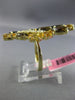 ESTATE LARGE 2.66CT DIAMOND & MULTI GEM 14KT YELLOW GOLD ELONGATED LEAF FUN RING
