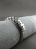 ESTATE .70CT DIAMOND 14KT WHITE GOLD 3D 7 STONE CHANNEL ANNIVERSARY RING #12459